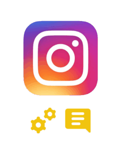 Instagram automatische reacties kopen logo