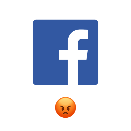 Facebook angry likes kopen logo