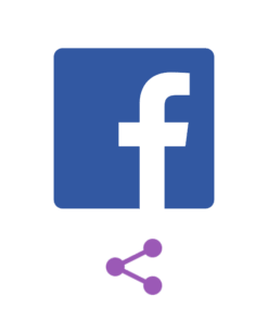 Facebook bericht delen kopen logo