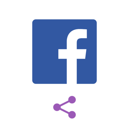 Facebook bericht delen kopen logo