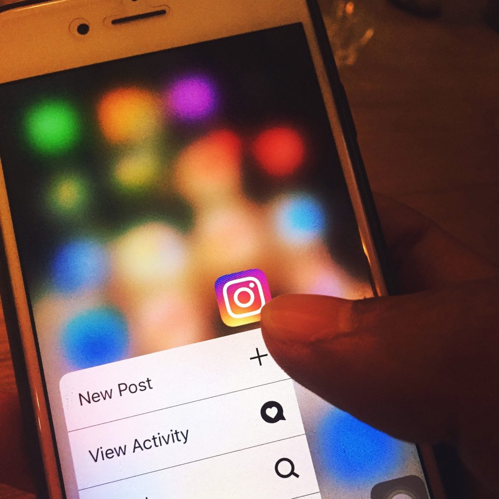 Instagram app achtegrond foto voor meer volgers