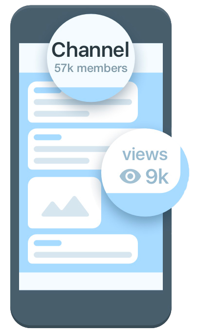 telegram app views en members