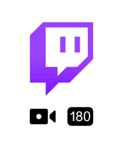 Twitch live views kopen 180 logo