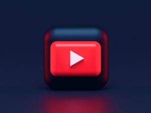 YouTube logo 3d